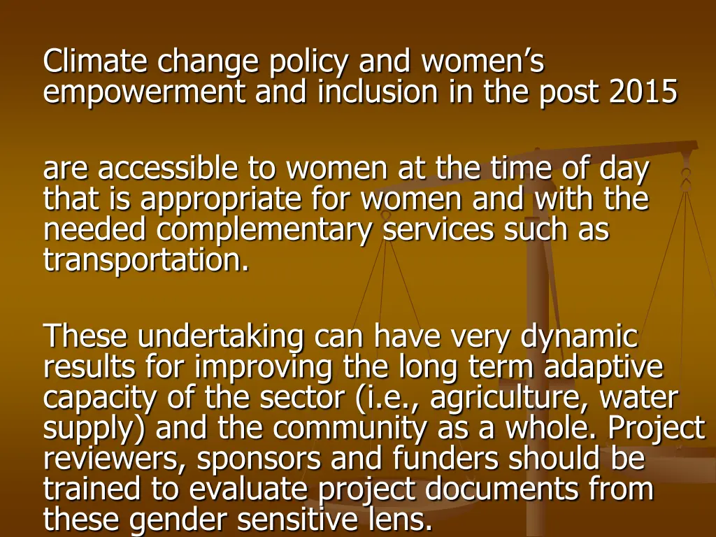 climate change policy and women s empowerment 1