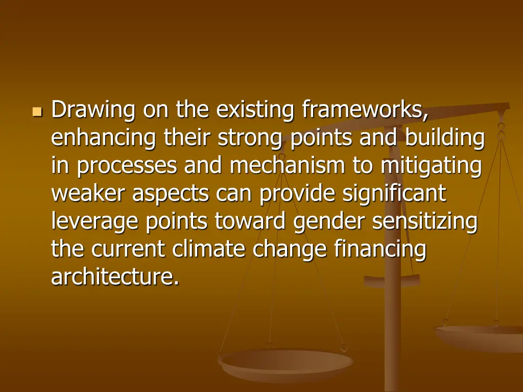 drawing on the existing frameworks enhancing