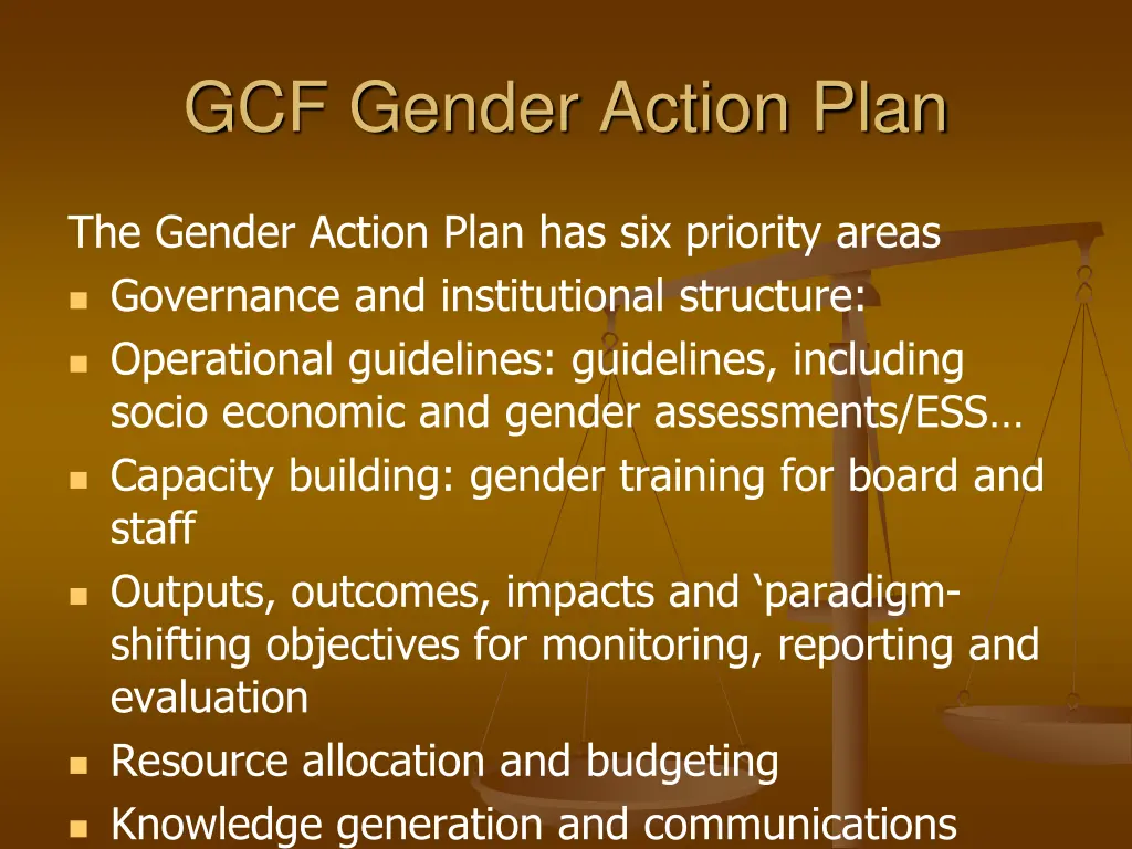 gcf gender action plan