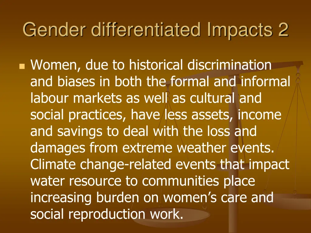 gender differentiated impacts 2