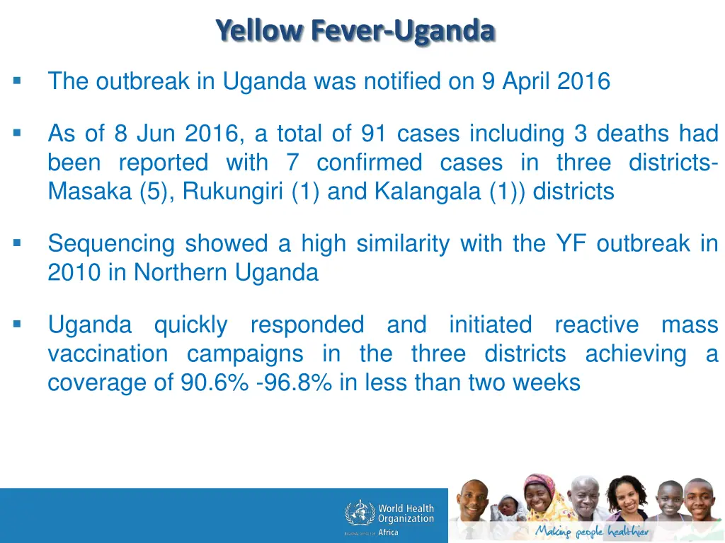 yellow fever uganda