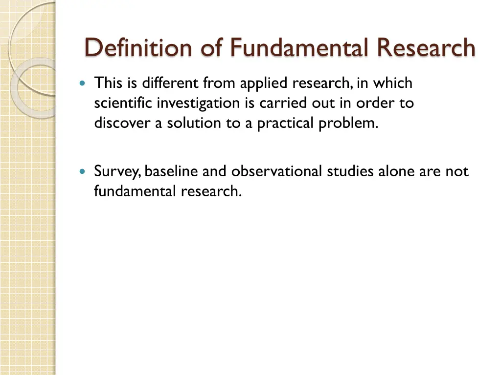 definition of fundamental research 2