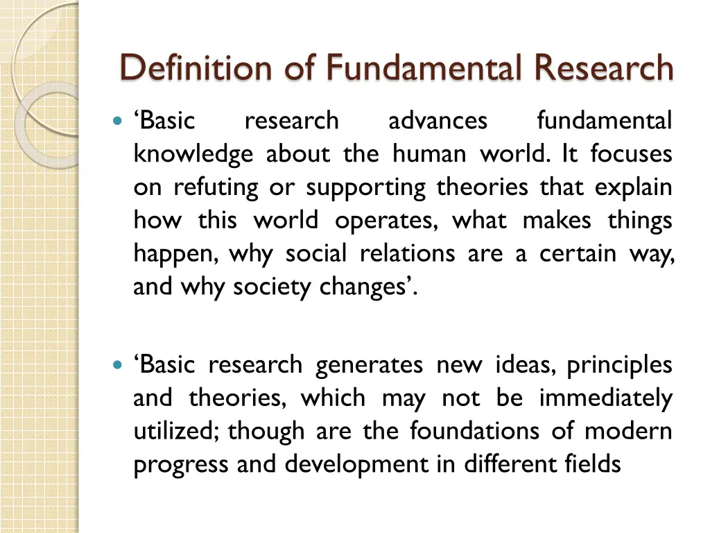 definition of fundamental research