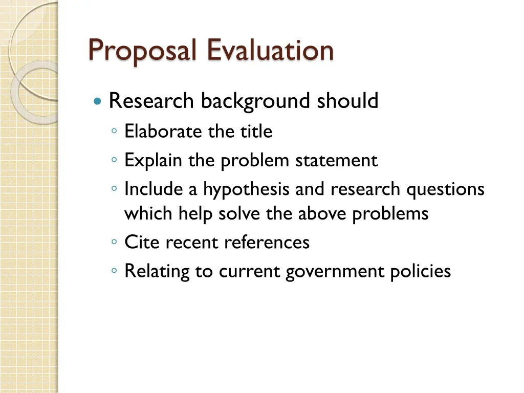 proposal evaluation 3