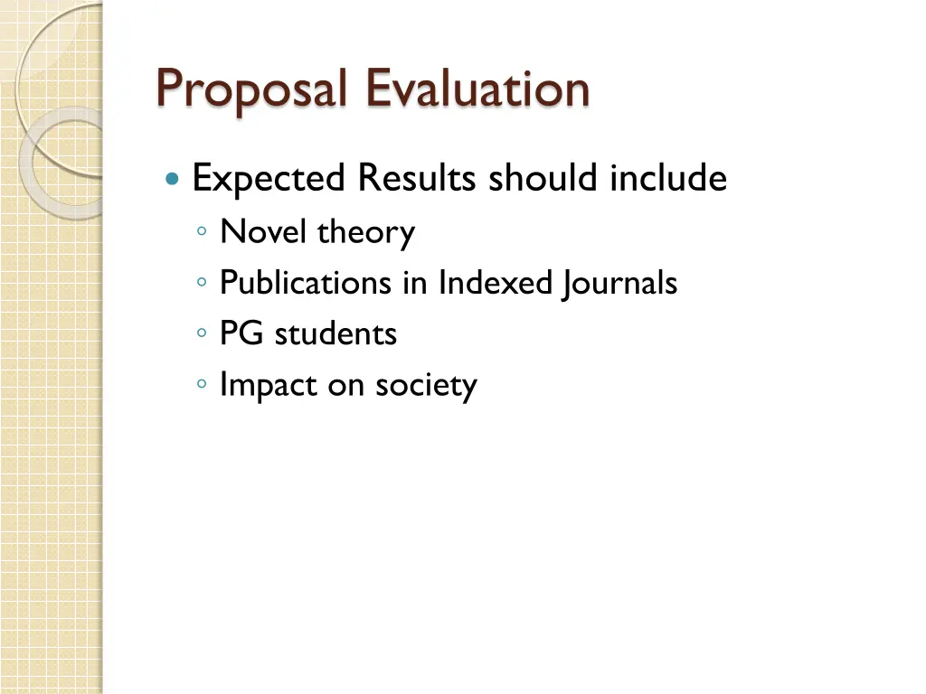 proposal evaluation 5