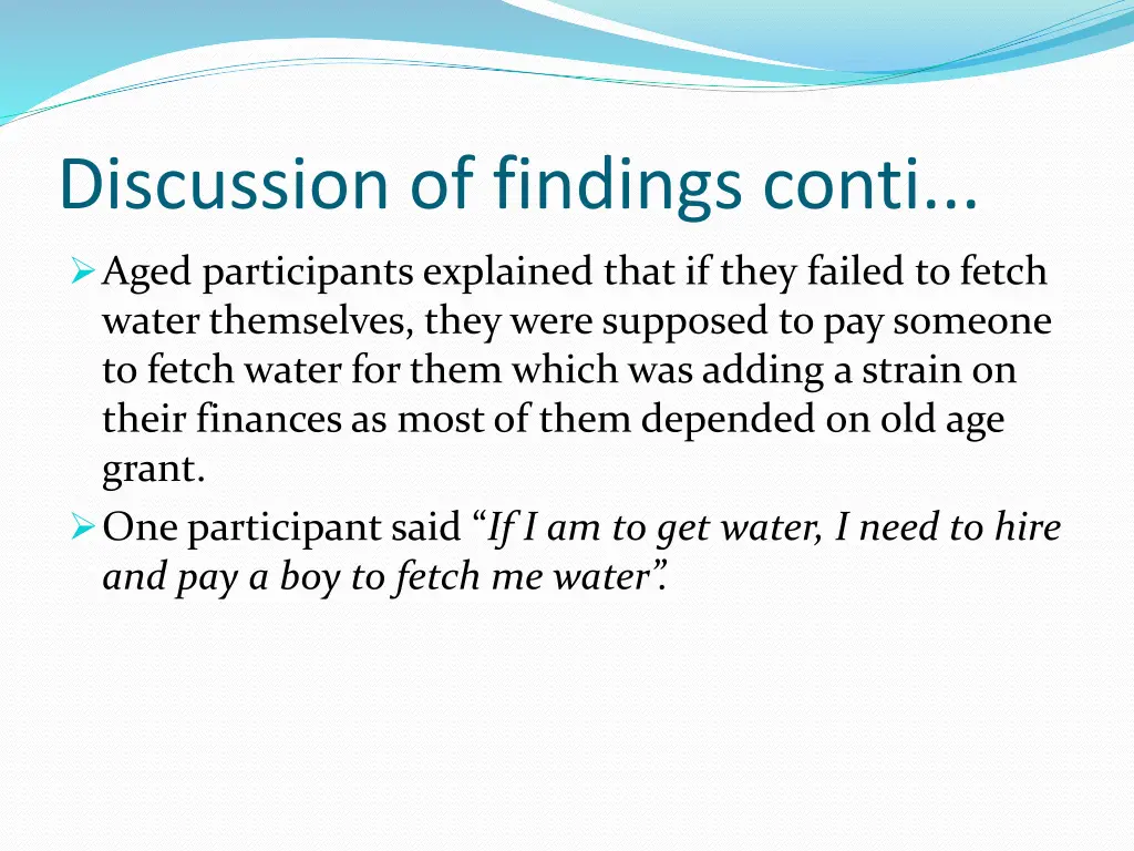 discussion of findings conti 4