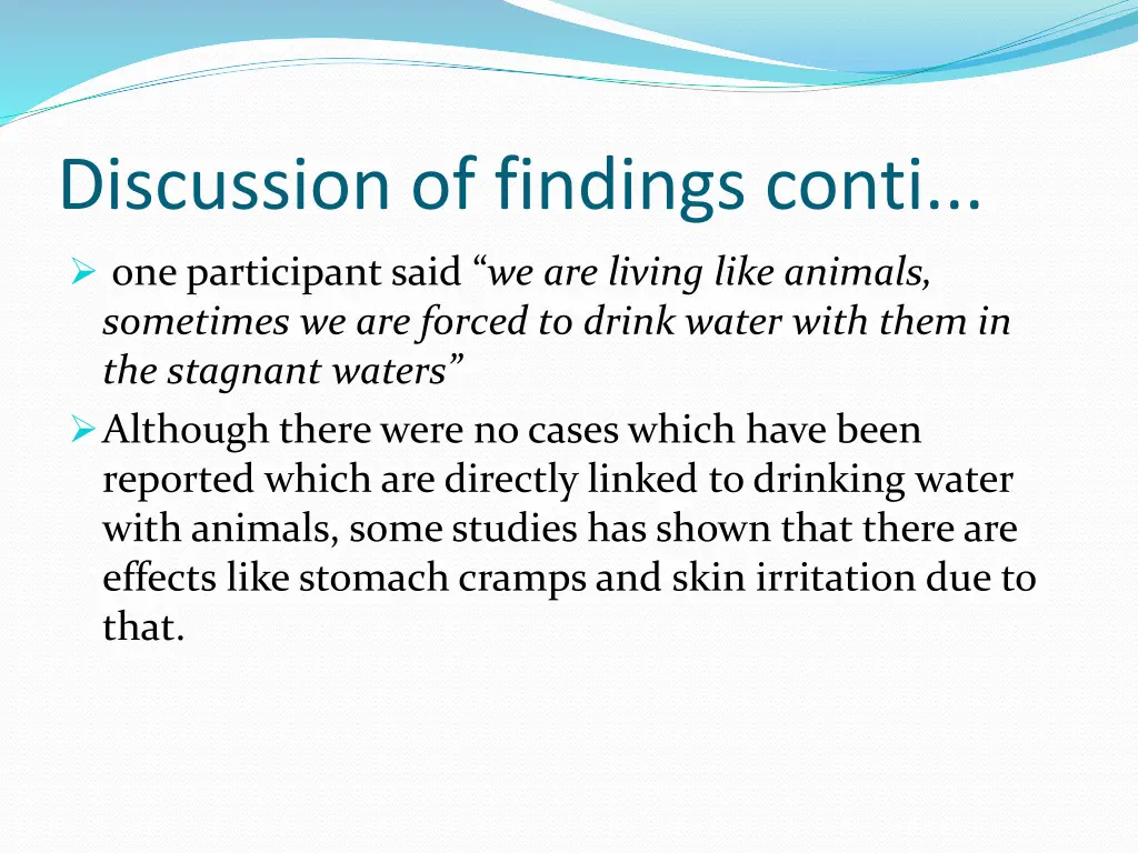 discussion of findings conti 6