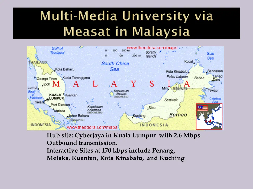 hub site cyberjaya in kuala lumpur with 2 6 mbps