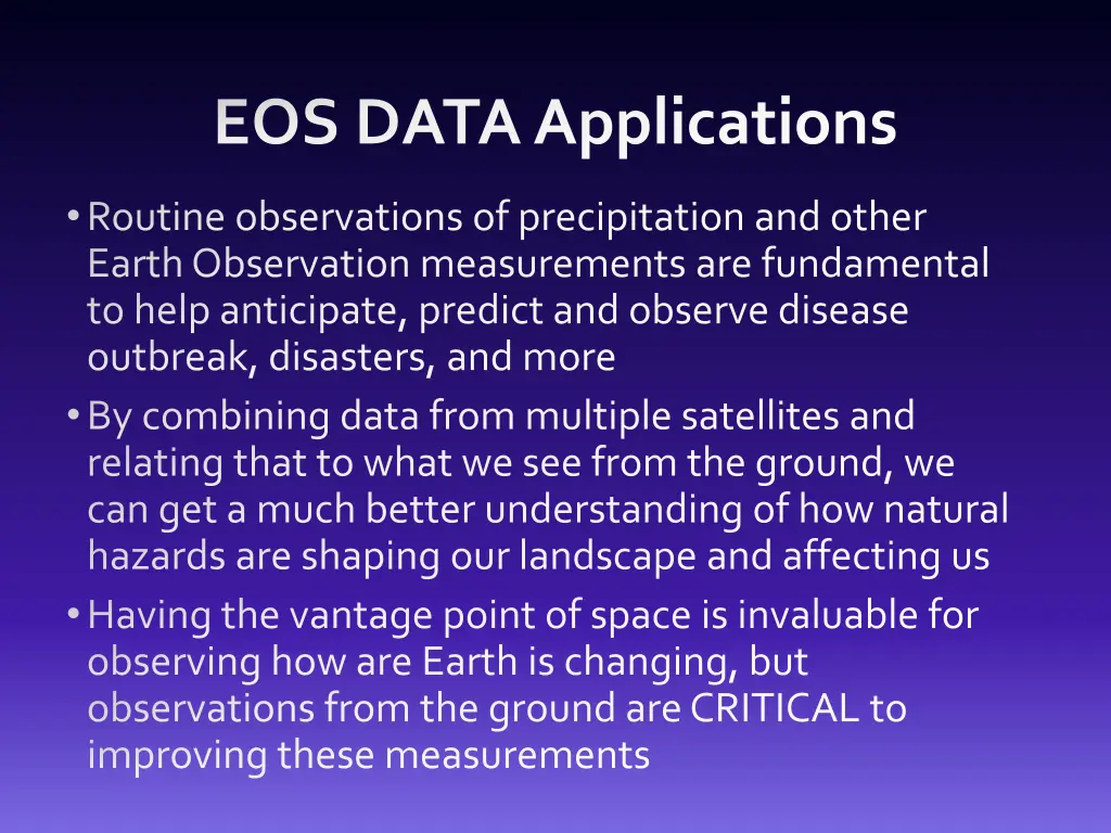 eos data applications