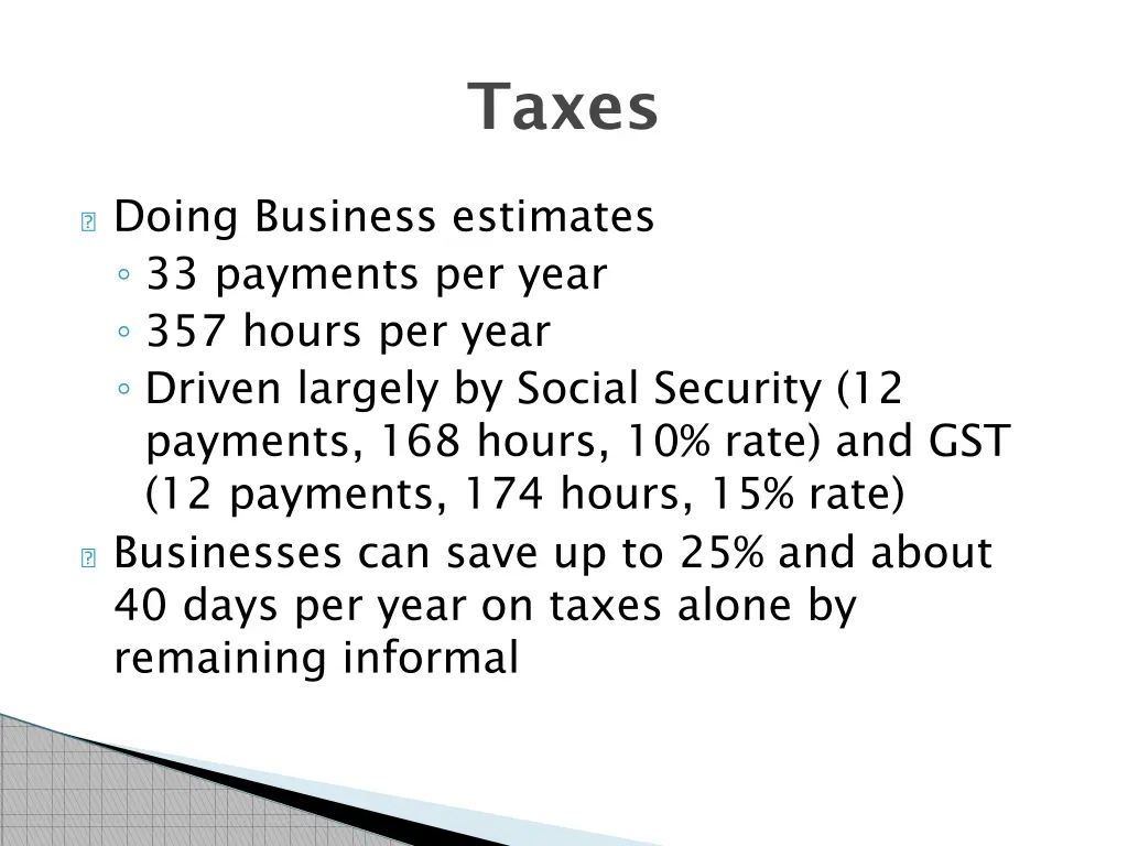 taxes