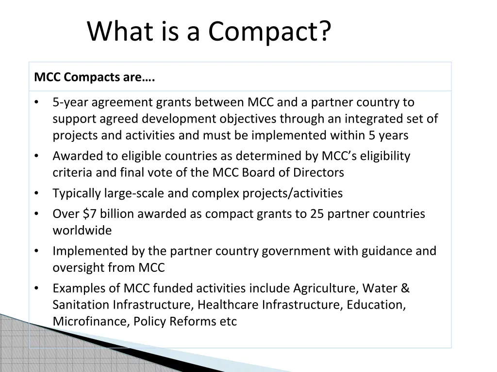 what is a compact