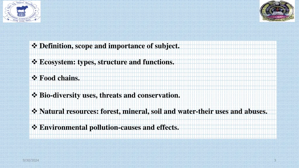 definition scope and importance of subject