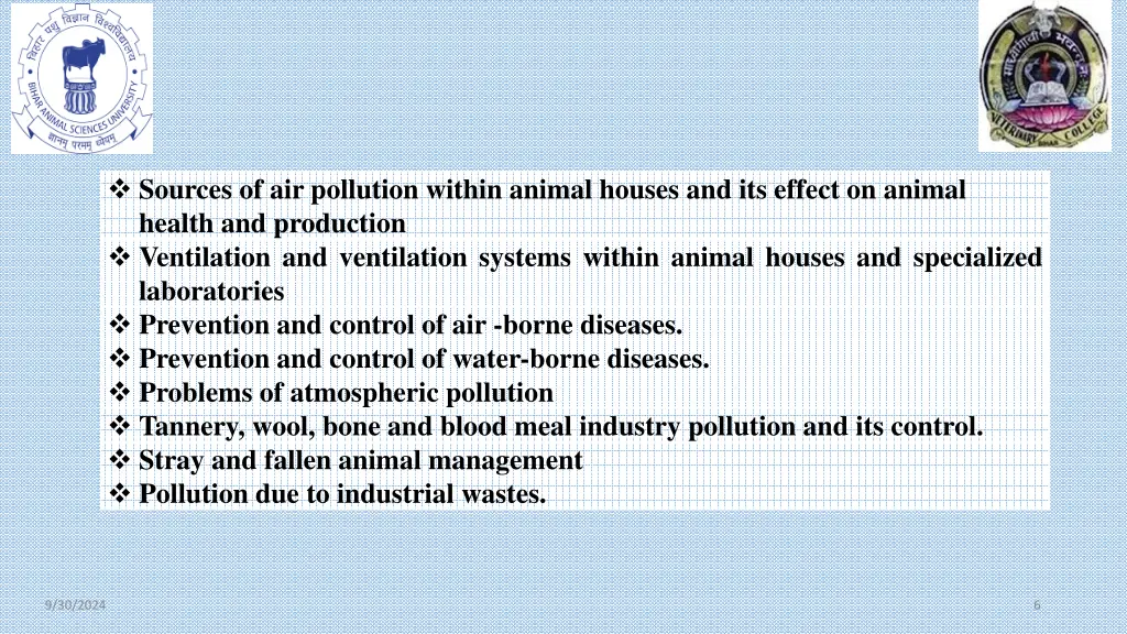 sources of air pollution within animal houses