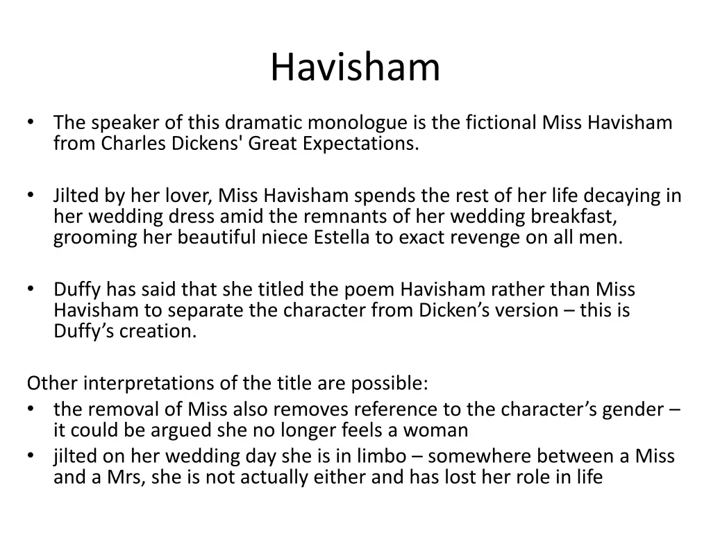 havisham 1