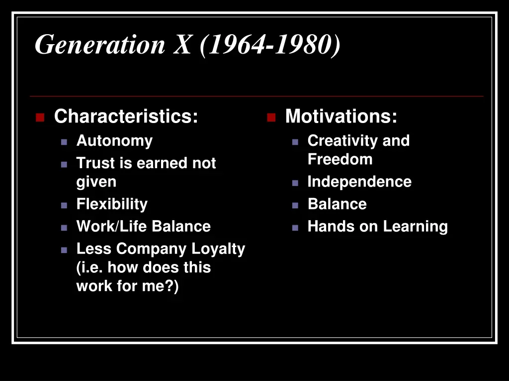 generation x 1964 1980 1