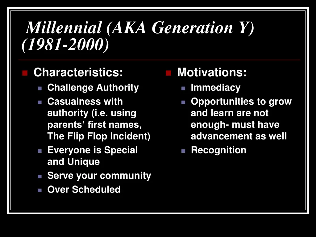 millennial aka generation y 1981 2000 1