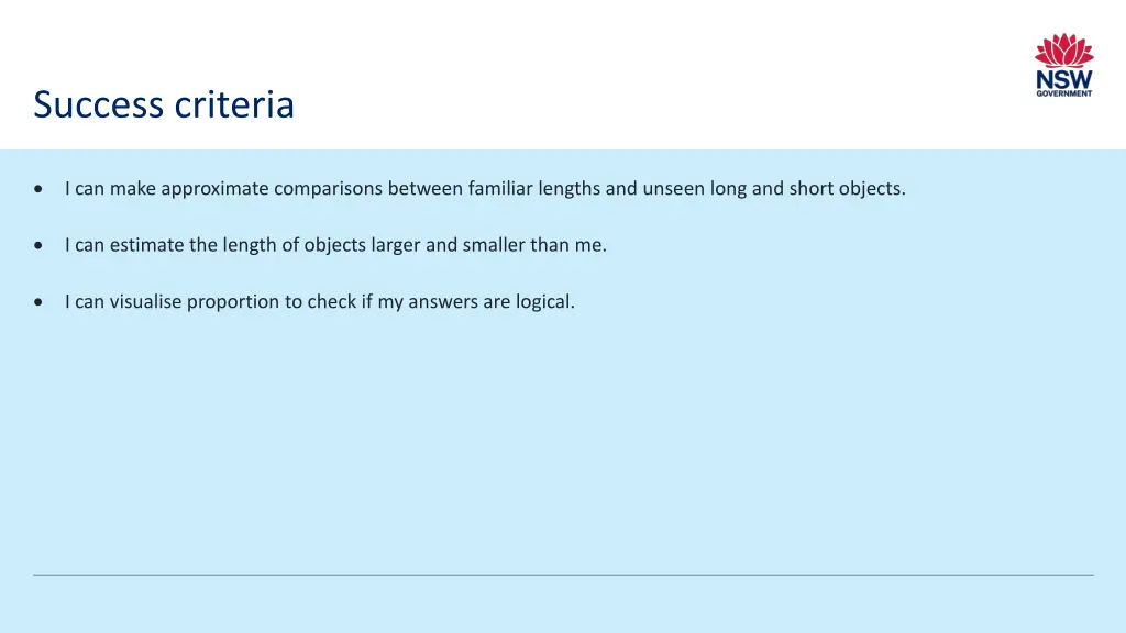 success criteria