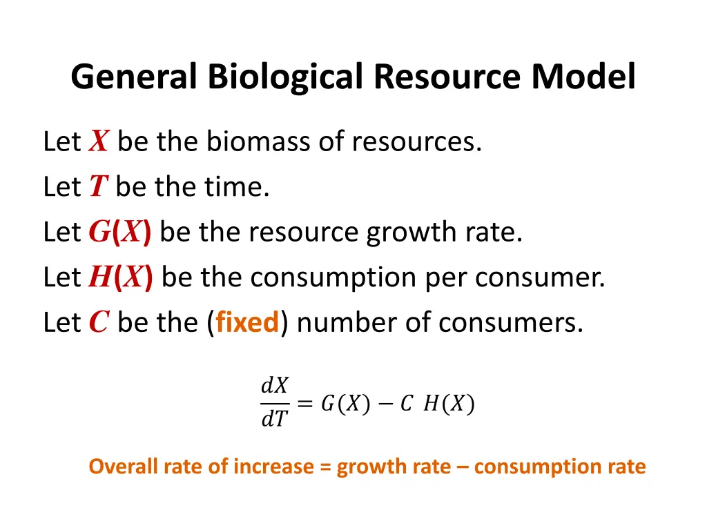 general biological resource model