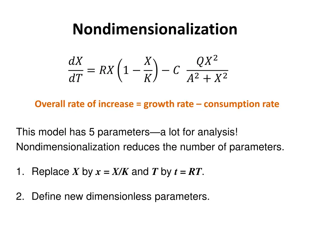 nondimensionalization