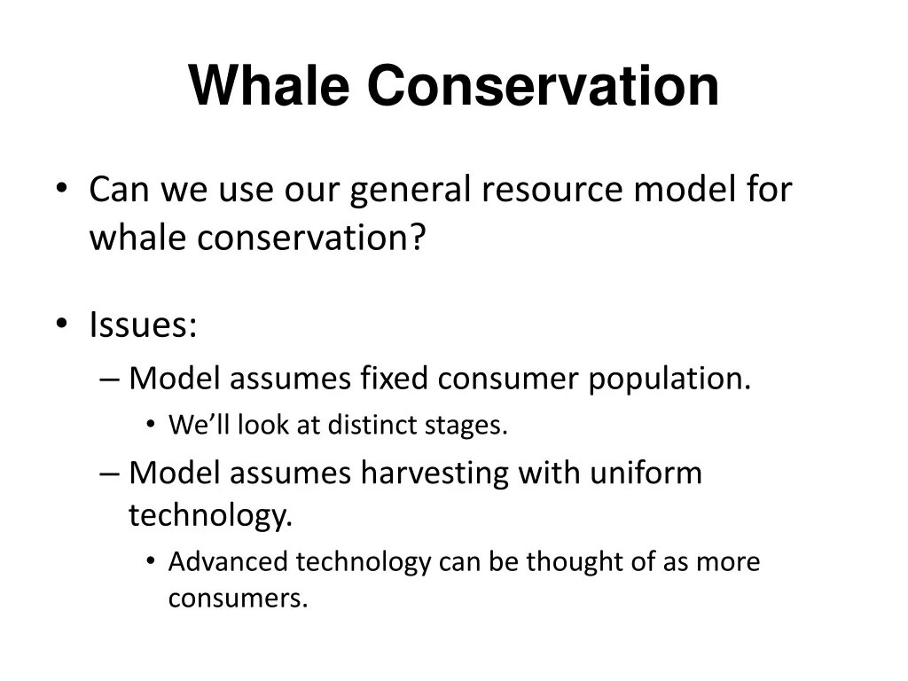 whale conservation