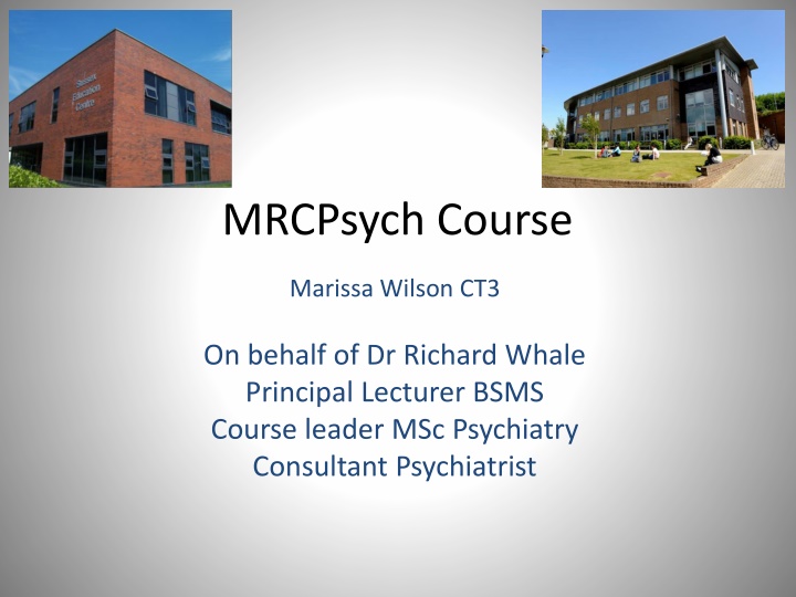 mrcpsych course