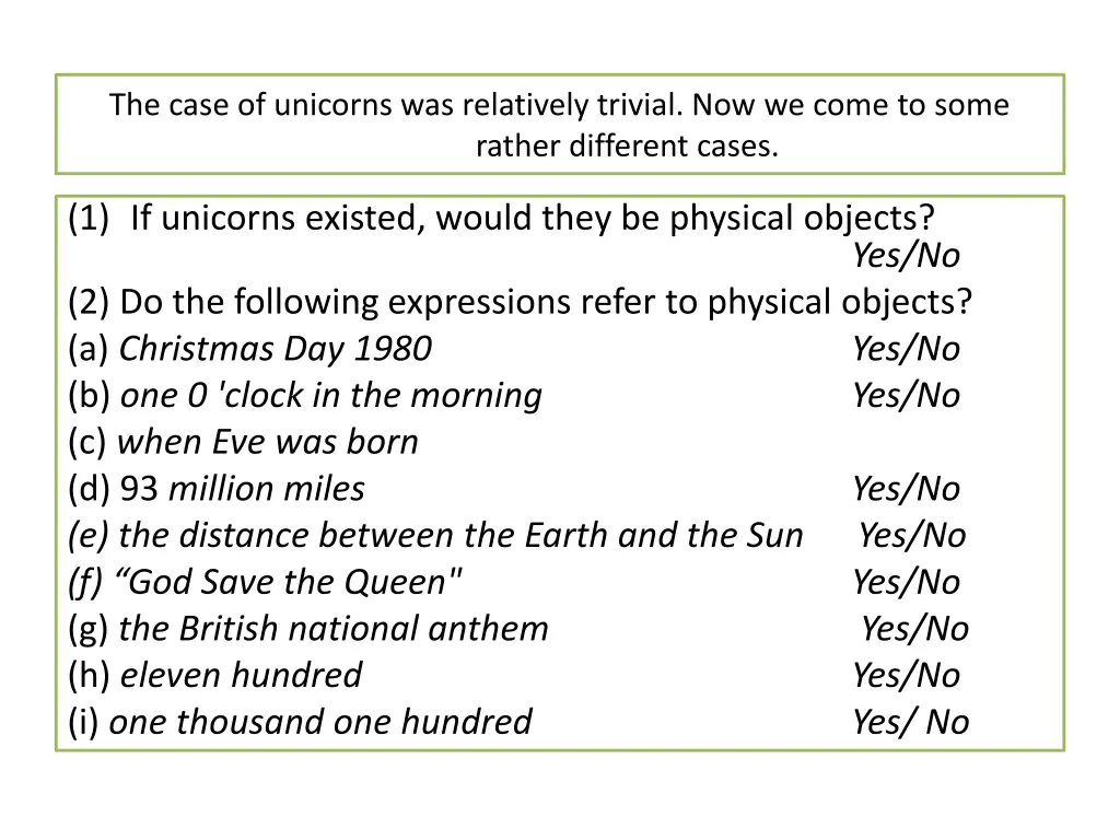 the case of unicorns was relatively trivial