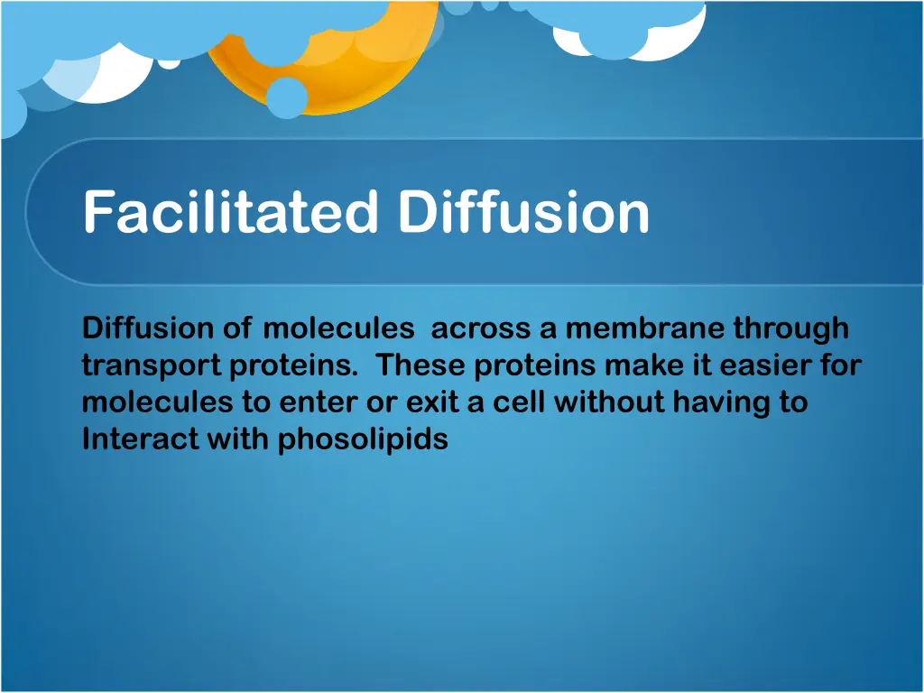 facilitated diffusion