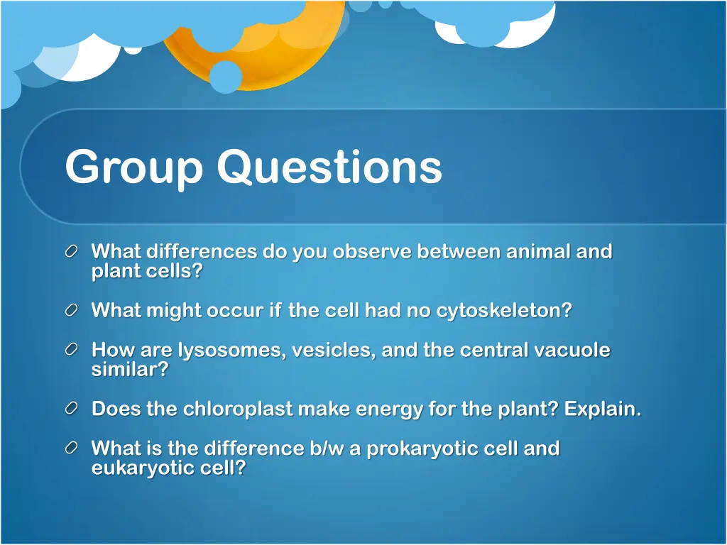 group questions