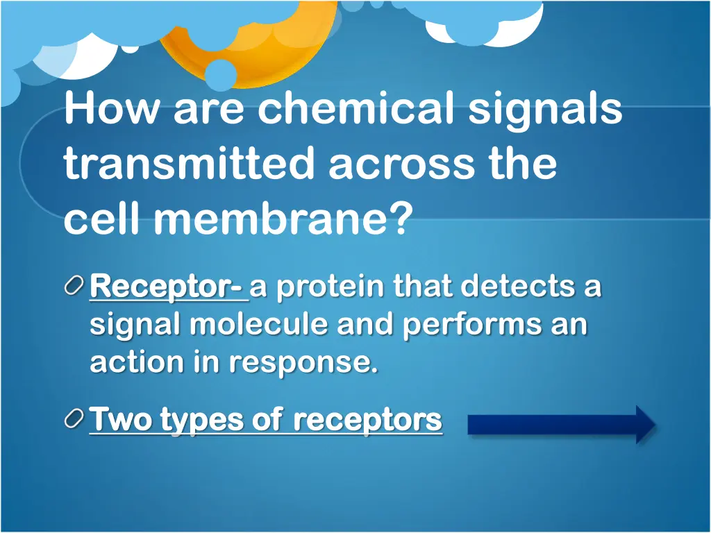 how are chemical signals transmitted across