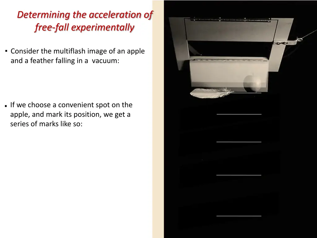 determining the acceleration of free fall 1