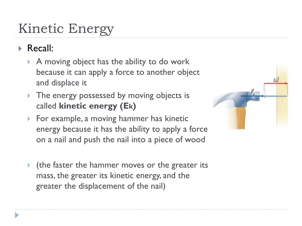 kinetic energy