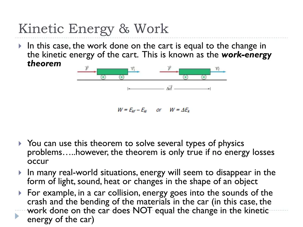 kinetic energy work 2