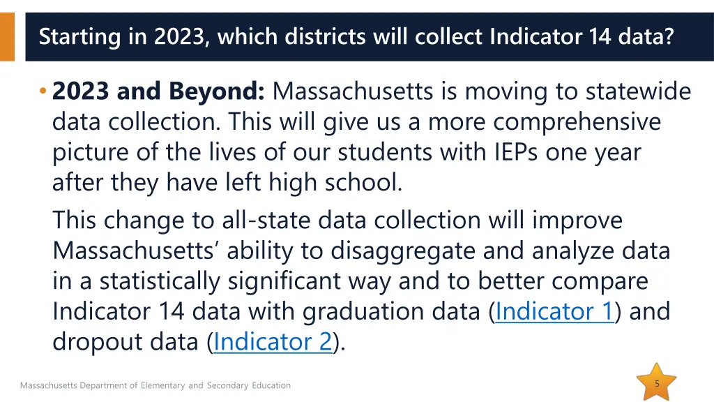 starting in 2023 which districts will collect