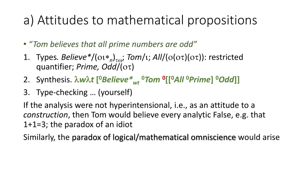 a attitudes to mathematical propositions 1