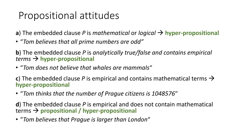 propositional attitudes 1