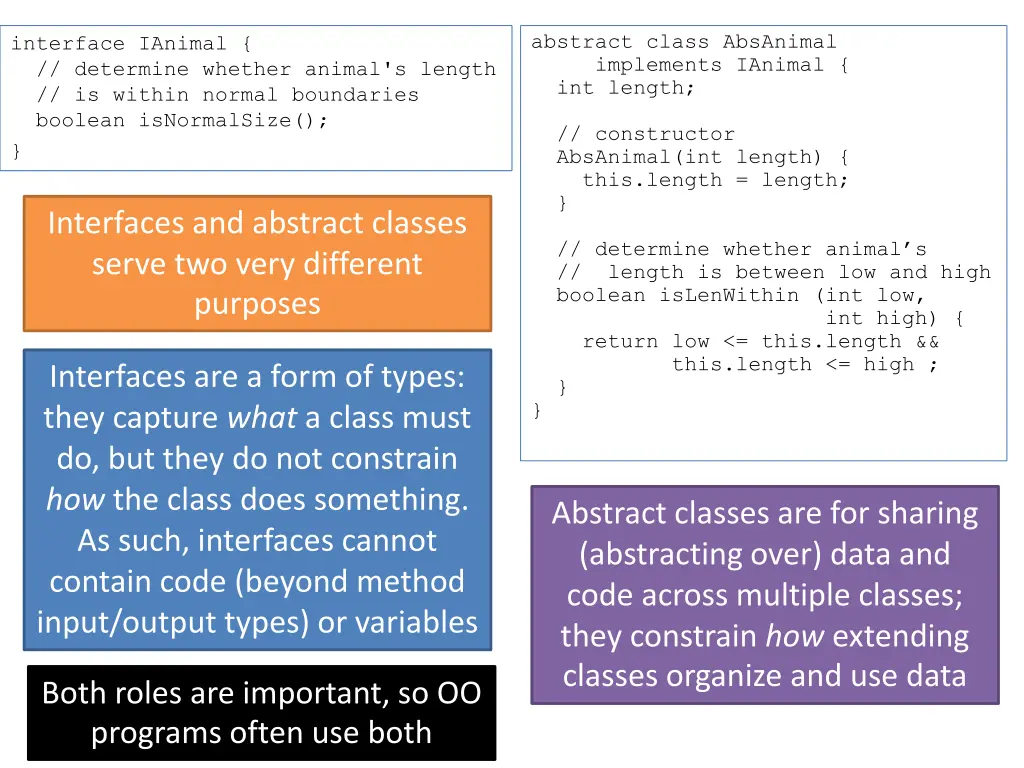 abstract class absanimal implements ianimal