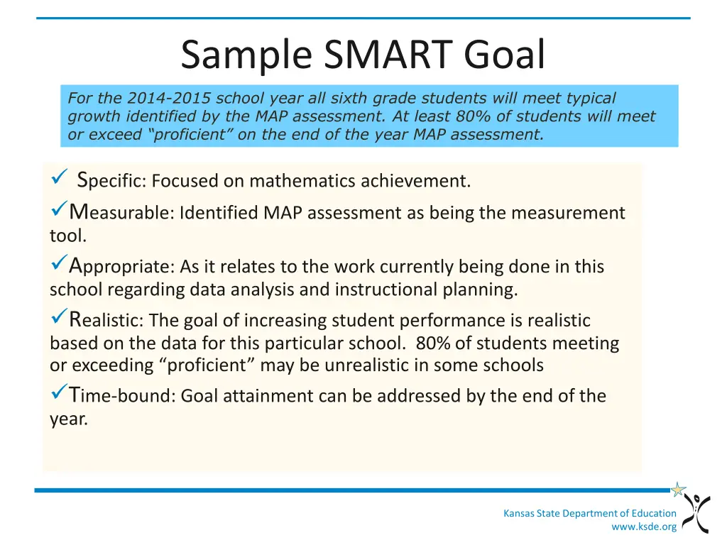 sample smart goal