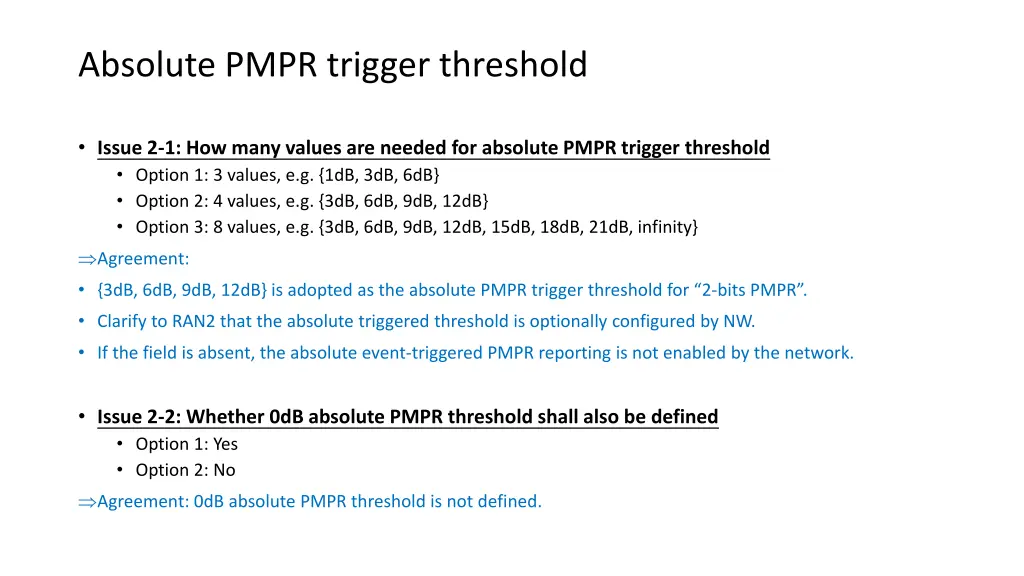 absolute pmpr trigger threshold