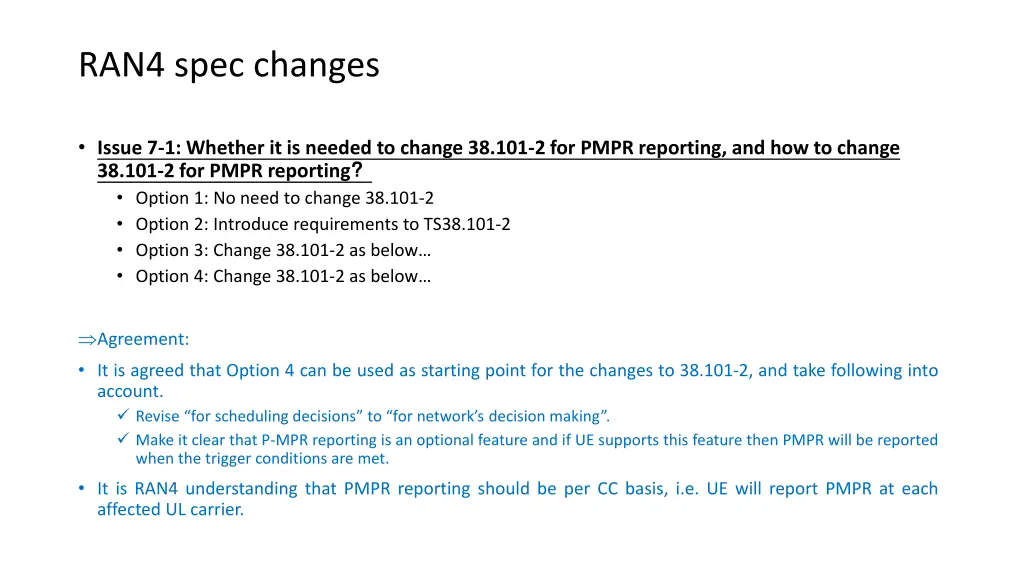 ran4 spec changes