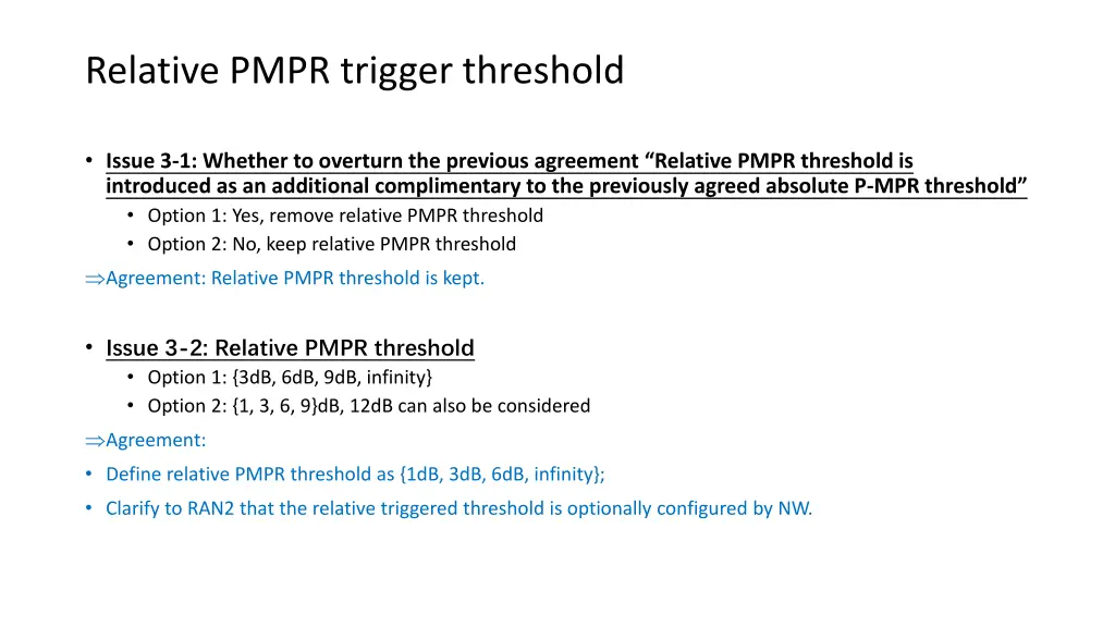 relative pmpr trigger threshold