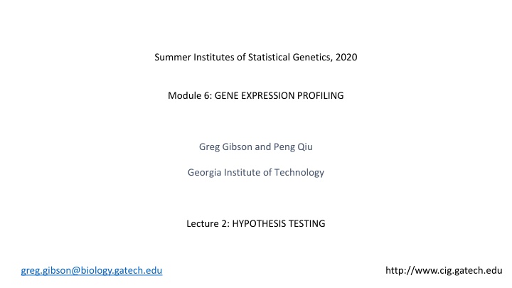 summer institutes of statistical genetics 2020