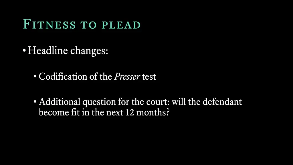 fitness to plead 2