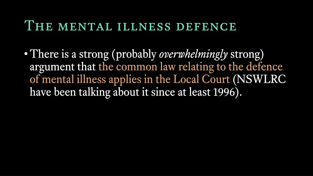 the mental illness defence 3