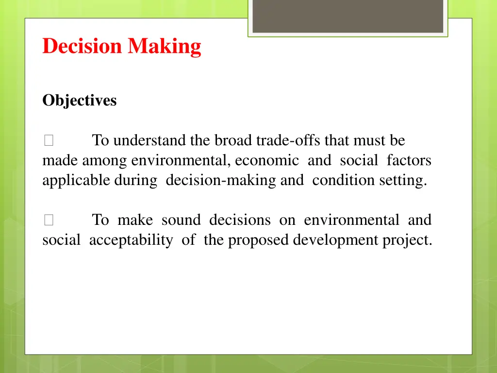 decision making