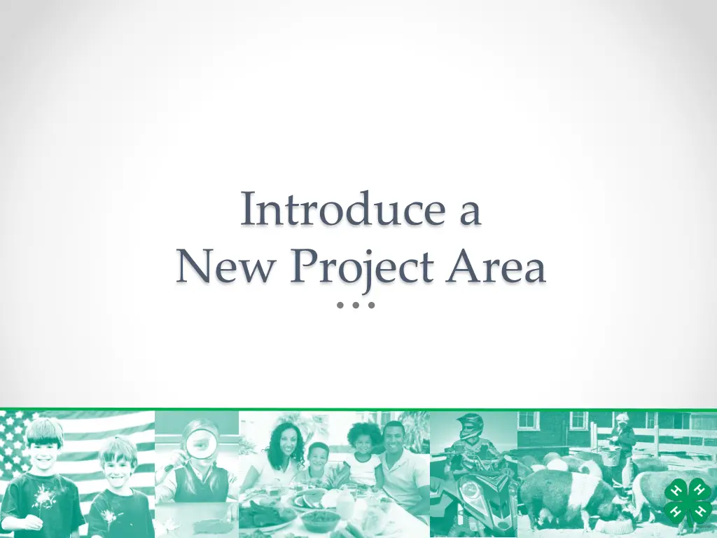 introduce a new project area