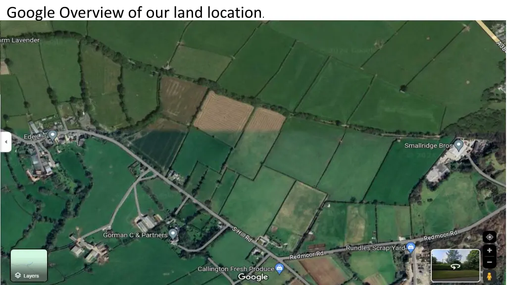 google overview of our land location