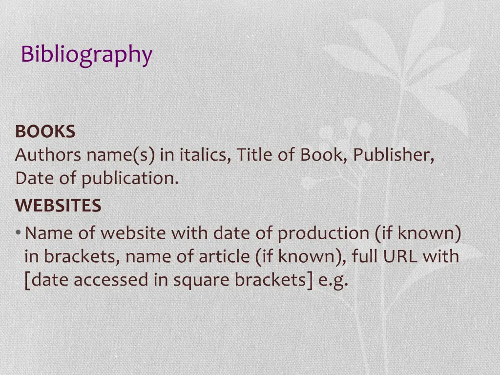 bibliography