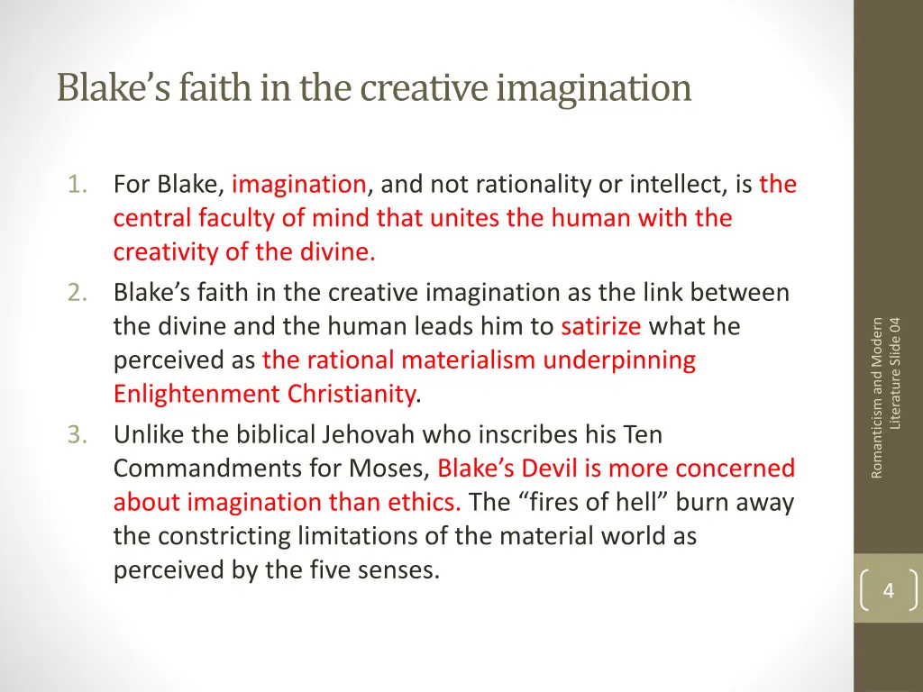 blake s faith in the creative imagination