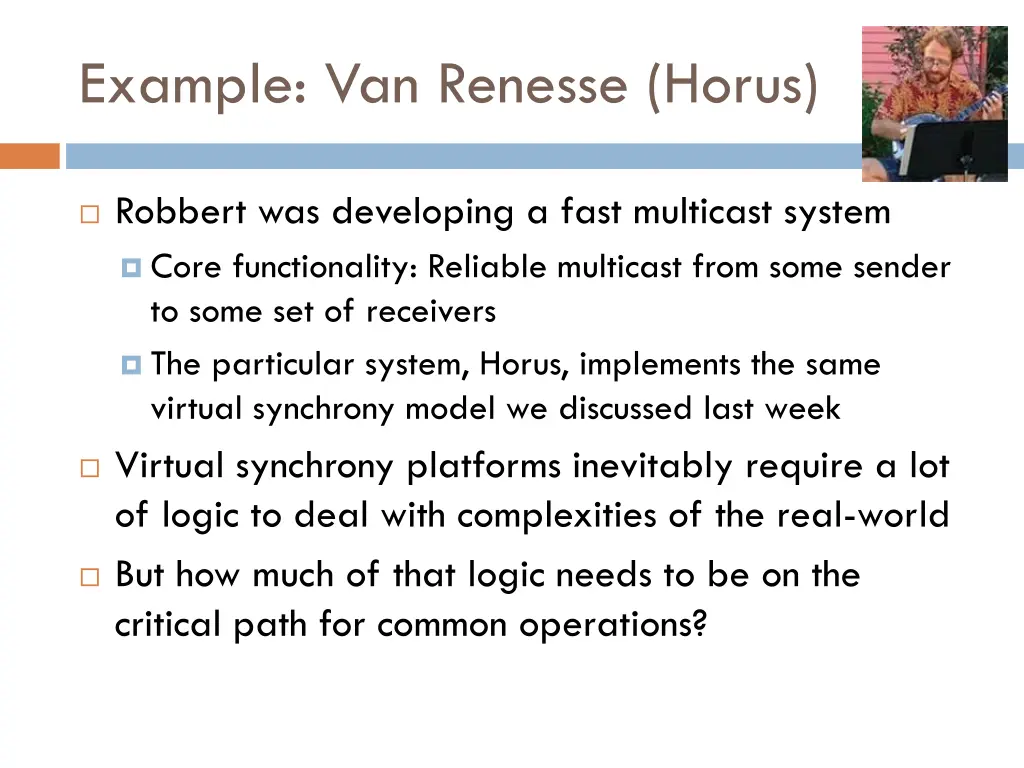 example van renesse horus