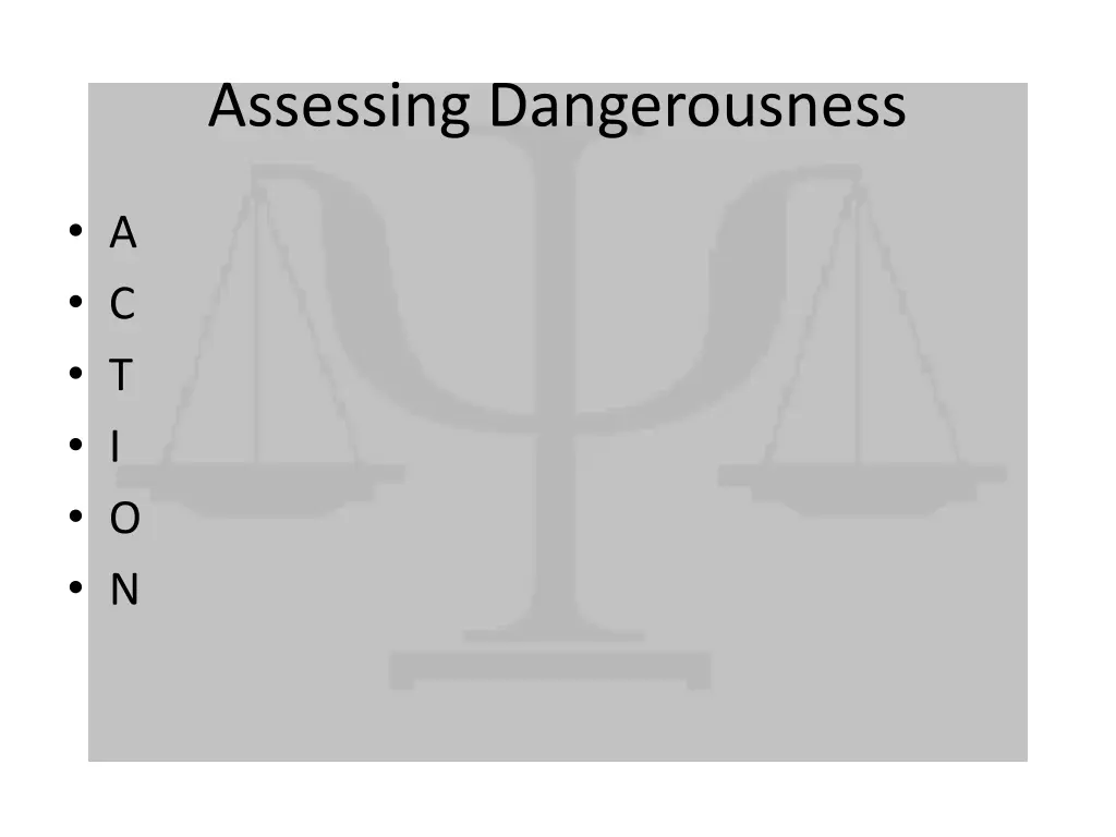 assessing dangerousness 1